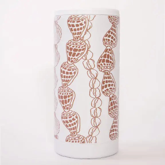 White Cone Shells Slim Can Coozie