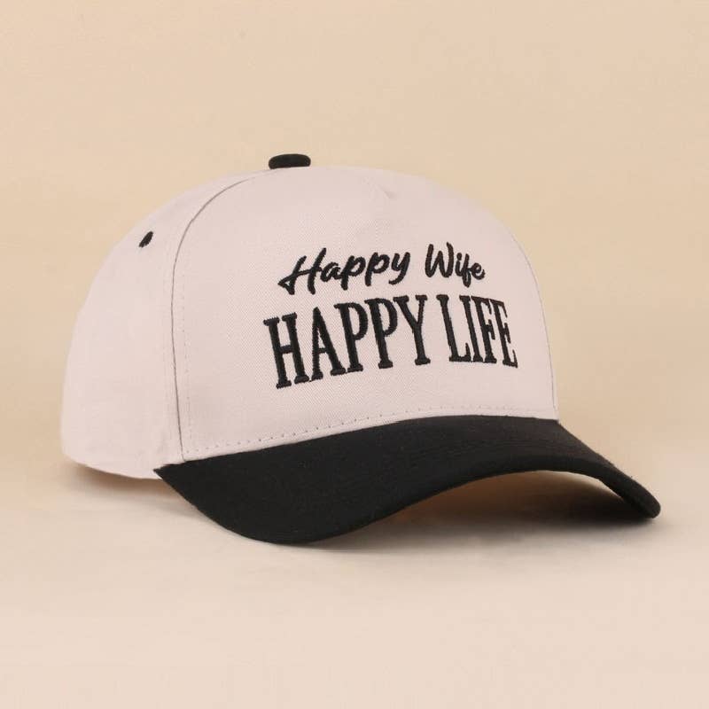 Happy Life Happy Wife Ballcap