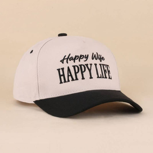 Happy Life Happy Wife Ballcap